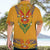 Haiti Flag Traditional Dashiki Hawaiian Shirt Yellow Color - Polynesian Pride
