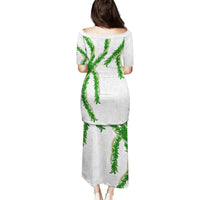 Hawaii Maile Lei Puletasi Aloha White Color
