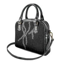 Hawaii Maile Lei Shoulder Handbag Aloha Grayscale Color