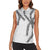 Hawaii Maile Lei Women Sleeveless Polo Shirt Aloha The Grey Color