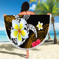 Hawaii Turtle and Tropical Flower Beach Blanket Polynesian Pattern