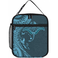 Hawaiian Manta Ray and Polynesian Tribal Tattoo Lunch Bag