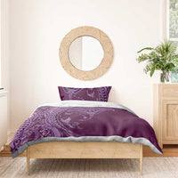 Hawaiian Manta Ray and Polynesian Tribal Tattoo Bedding Set Pink Color LT03