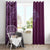 Hawaiian Manta Ray and Polynesian Tribal Tattoo Window Curtain Pink Color LT03