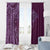 Hawaiian Manta Ray and Polynesian Tribal Tattoo Window Curtain Pink Color LT03