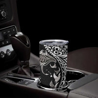 Hawaiian Manta Ray and Polynesian Tribal Tattoo Tumbler Cup - Black Color LT03 - Polynesian Pride
