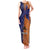Custom Papua New Guinea New Ireland Province Tank Maxi Dress PNG Birds Of Paradise Polynesian Arty Style LT03 Women Orange - Polynesian Pride