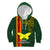 Papua New Guinea Oro Province Kid Hoodie PNG Birds Of Paradise Polynesian Arty Style LT03 Hoodie Green - Polynesian Pride