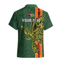 Custom Papua New Guinea Oro Province Hawaiian Shirt PNG Birds Of Paradise Polynesian Arty Style LT03 - Polynesian Pride