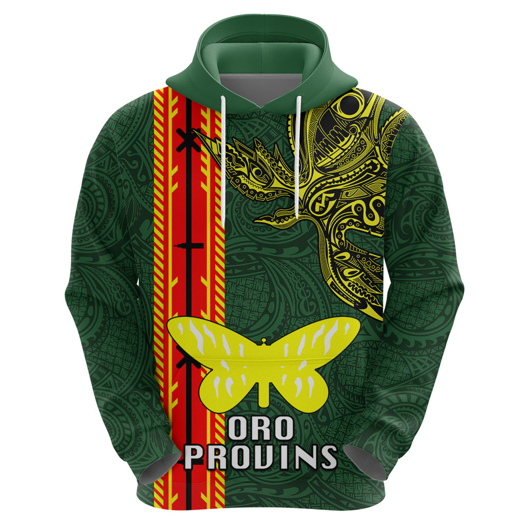 Custom Papua New Guinea Oro Province Hoodie PNG Birds Of Paradise Polynesian Arty Style LT03 - Polynesian Pride