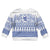 Scottish Christmas Kid Ugly Christmas Sweater Scotland Thistle and Celtic Knot White-Blue Color - Polynesian Pride