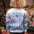 Scottish Christmas Kid Ugly Christmas Sweater Scotland Thistle and Celtic Knot White-Blue Color - Polynesian Pride