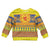 Scottish Christmas Kid Ugly Christmas Sweater Scotland Thistle and Celtic Knot Yellow-Red Color - Polynesian Pride