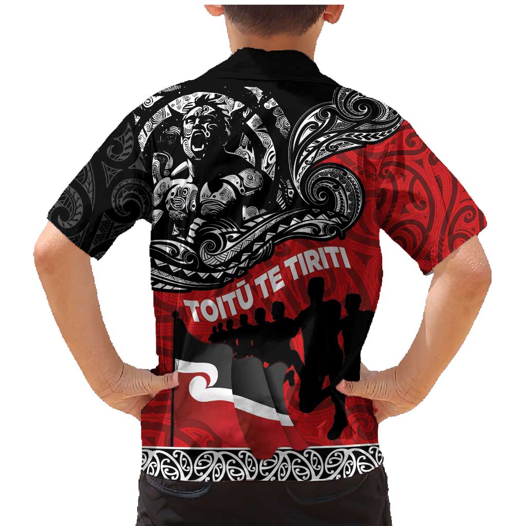 Aotearoa Toitu Te Tiriti Family Matching Mermaid Dress and Hawaiian Shirt Honoring Te Tiriti o Waitangi Maori Haka LT03 - Polynesian Pride