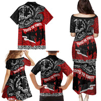 Aotearoa Toitu Te Tiriti Family Matching Puletasi and Hawaiian Shirt Honoring Te Tiriti o Waitangi Maori Haka LT03 - Polynesian Pride