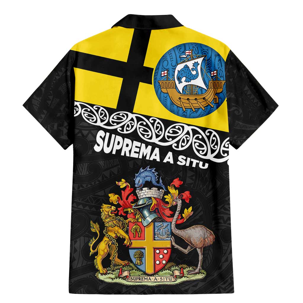 New Zealand Wellington Family Matching Mermaid Dress and Hawaiian Shirt The Capital's Emblems Flag and Koru Art LT03 - Polynesian Pride
