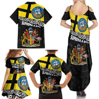 New Zealand Wellington Family Matching Summer Maxi Dress and Hawaiian Shirt The Capital's Emblems Flag and Koru Art LT03 - Polynesian Pride