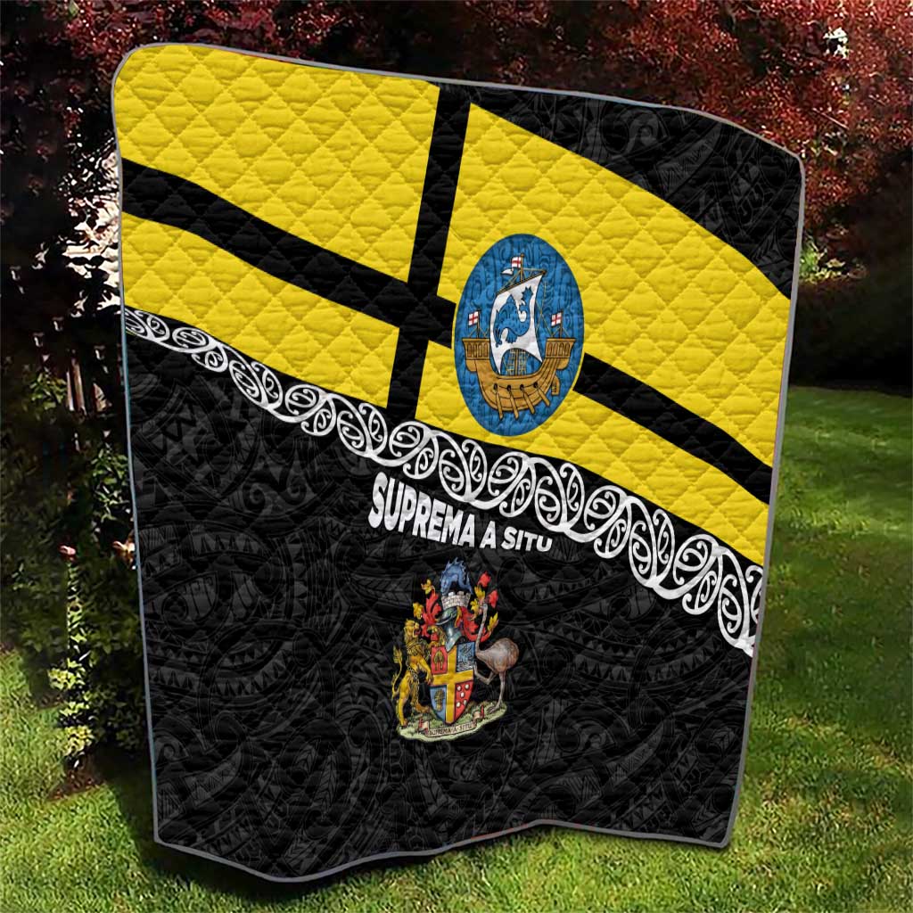 New Zealand Wellington Quilt The Capital's Emblems Flag and Koru Art LT03 - Polynesian Pride