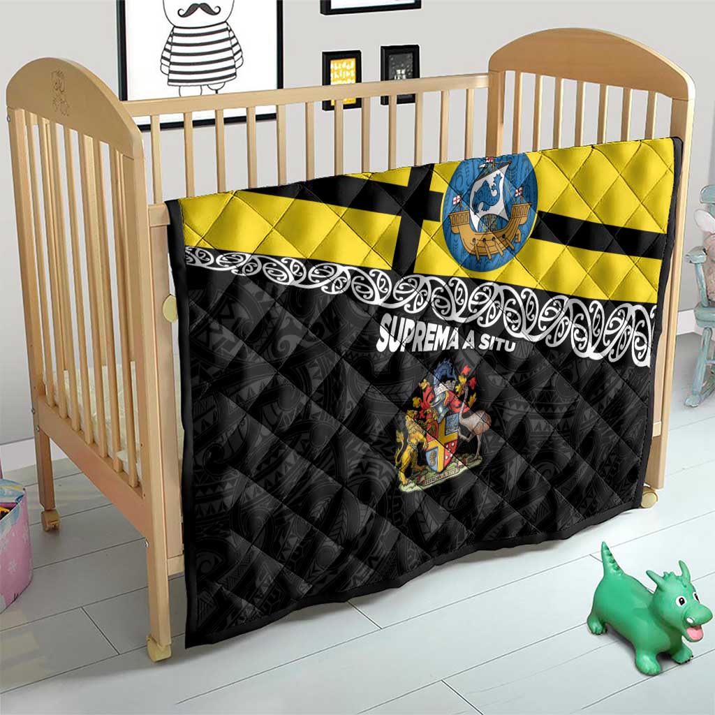 New Zealand Wellington Quilt The Capital's Emblems Flag and Koru Art LT03 - Polynesian Pride