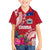Personalised Samoa Coat Of Arms Family Matching Off Shoulder Maxi Dress and Hawaiian Shirt Tropical Flower Red Polynesian Pattern LT03 Son's Shirt Red - Polynesian Pride