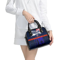 New Zealand and Australia ANZAC Day Shoulder Handbag Lest We Forget Red Poppy Flowers and Soldier LT03 - Polynesian Pride