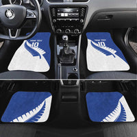 Custom New Zealand Cricket Car Mats Kiwi Birds Haka Dance Blue Fern Sporty Style