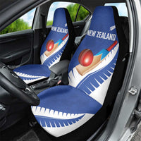 New Zealand Cricket Car Seat Cover Kiwi Birds Haka Dance Blue Fern Sporty Style LT03 - Polynesian Pride
