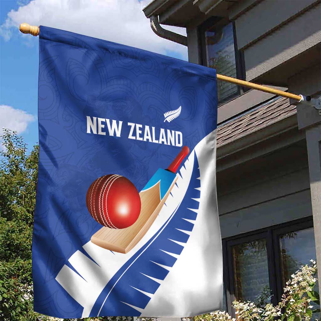 New Zealand Cricket Garden Flag Kiwi Birds Haka Dance Blue Fern Sporty Style LT03 - Polynesian Pride