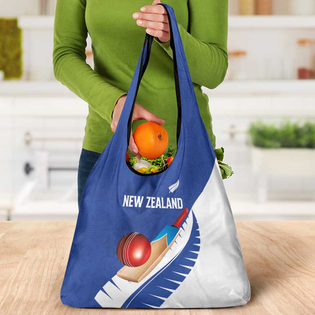 New Zealand Cricket Grocery Bag Kiwi Birds Haka Dance Blue Fern Sporty Style LT03 - Polynesian Pride