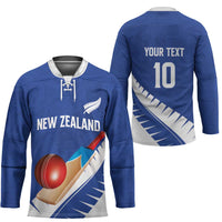 Custom New Zealand Cricket Hockey Jersey Kiwi Birds Haka Dance Blue Fern Sporty Style LT03 - Polynesian Pride