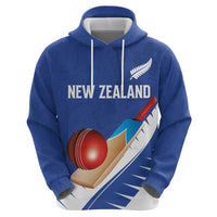 Custom New Zealand Cricket Hoodie Kiwi Birds Haka Dance Blue Fern Sporty Style LT03 - Polynesian Pride