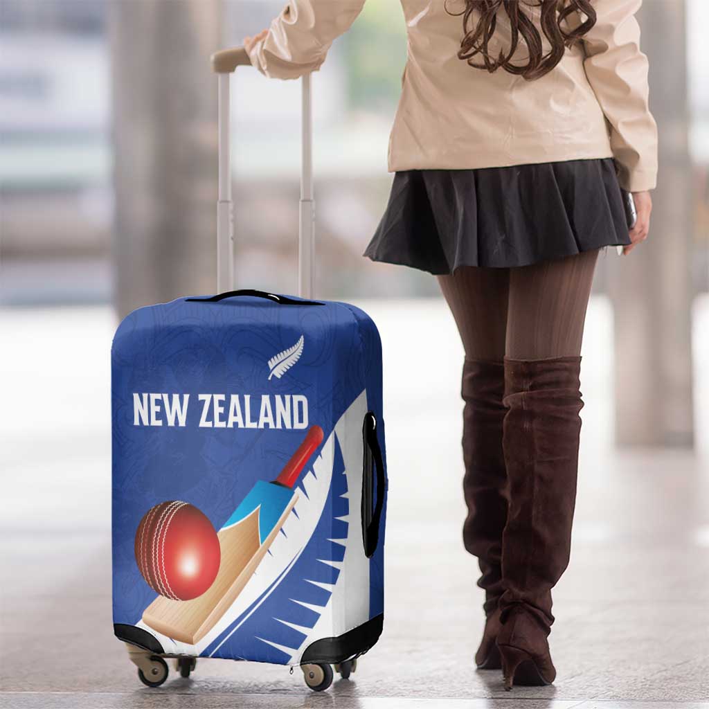 New Zealand Cricket Luggage Cover Kiwi Birds Haka Dance Blue Fern Sporty Style LT03 - Polynesian Pride