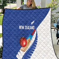 New Zealand Cricket Quilt Kiwi Birds Haka Dance Blue Fern Sporty Style