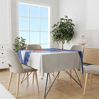 New Zealand Cricket Tablecloth Kiwi Birds Haka Dance Blue Fern Sporty Style