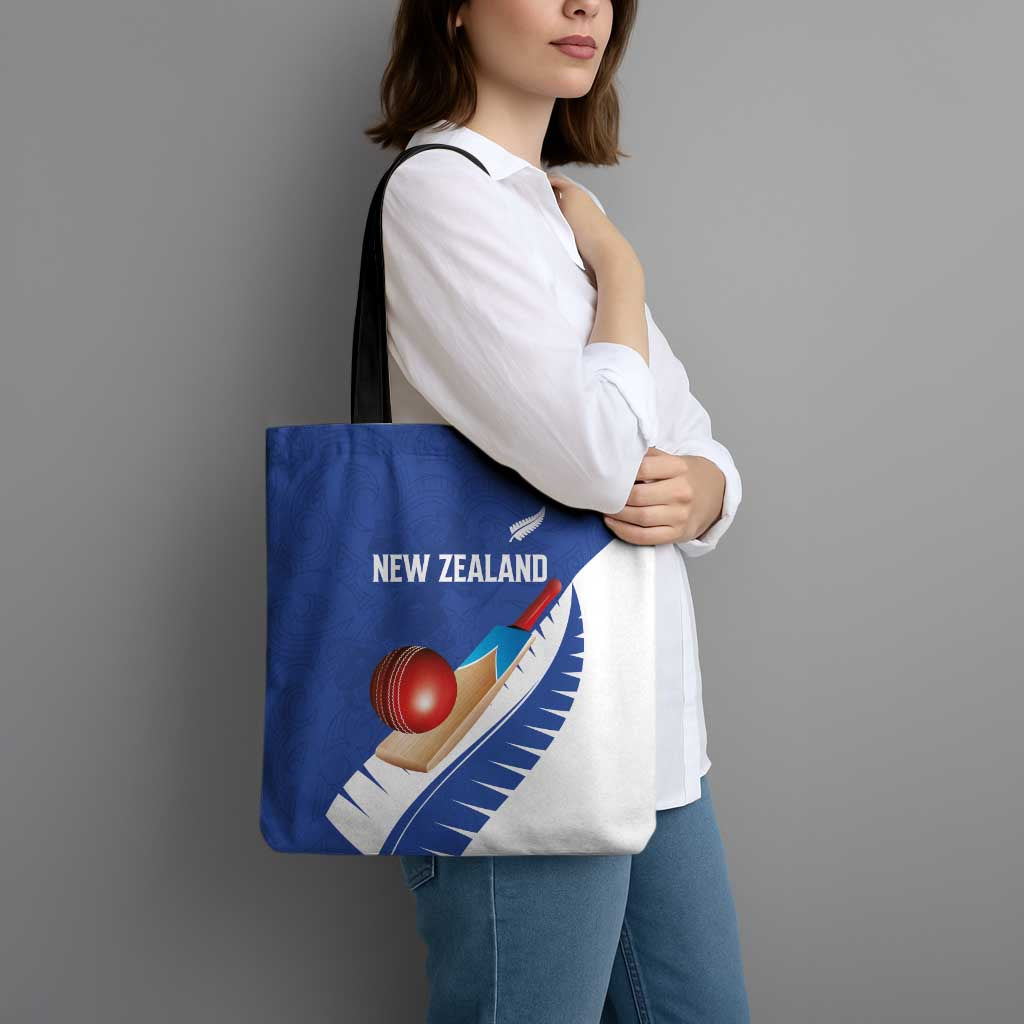 New Zealand Cricket Tote Bag Kiwi Birds Haka Dance Blue Fern Sporty Style LT03 - Polynesian Pride