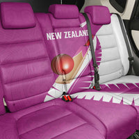 New Zealand Cricket Back Car Seat Cover Kiwi Birds Haka Dance Pink Fern Sporty Style LT03 - Polynesian Pride