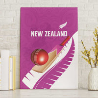 New Zealand Cricket Canvas Wall Art Kiwi Birds Haka Dance Pink Fern Sporty Style LT03 Without Frame Pink - Polynesian Pride