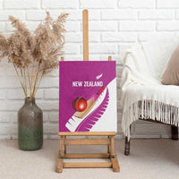 New Zealand Cricket Canvas Wall Art Kiwi Birds Haka Dance Pink Fern Sporty Style LT03 - Polynesian Pride