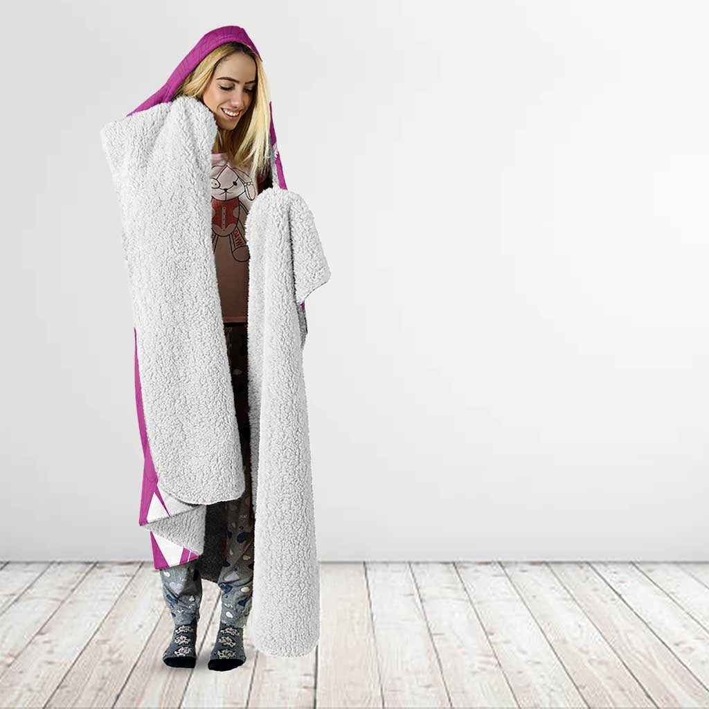 New Zealand Cricket Hooded Blanket Kiwi Birds Haka Dance Pink Fern Sporty Style LT03 - Polynesian Pride