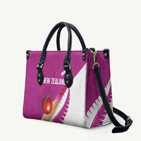 New Zealand Cricket Leather Bag Kiwi Birds Haka Dance Pink Fern Sporty Style LT03 Pink - Polynesian Pride