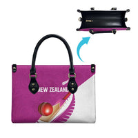New Zealand Cricket Leather Bag Kiwi Birds Haka Dance Pink Fern Sporty Style LT03 - Polynesian Pride