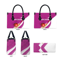 New Zealand Cricket Leather Bag Kiwi Birds Haka Dance Pink Fern Sporty Style LT03 - Polynesian Pride