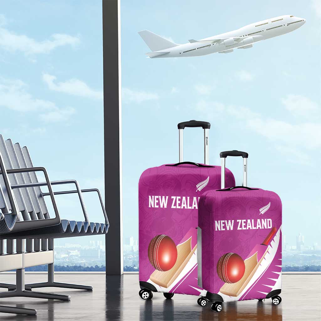 New Zealand Cricket Luggage Cover Kiwi Birds Haka Dance Pink Fern Sporty Style LT03 - Polynesian Pride