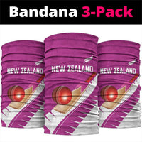 New Zealand Cricket Neck Gaiter Kiwi Birds Haka Dance Pink Fern Sporty Style LT03 package One Size: 25*50cm Pink - Polynesian Pride