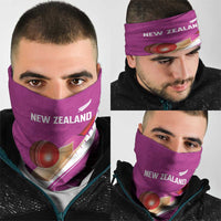 New Zealand Cricket Neck Gaiter Kiwi Birds Haka Dance Pink Fern Sporty Style LT03 - Polynesian Pride