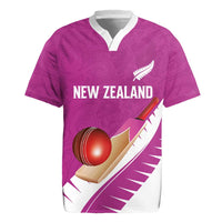 Custom New Zealand Cricket Rugby Jersey Kiwi Birds Haka Dance Pink Fern Sporty Style LT03 Pink - Polynesian Pride