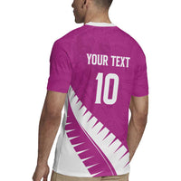 Custom New Zealand Cricket Rugby Jersey Kiwi Birds Haka Dance Pink Fern Sporty Style LT03 - Polynesian Pride