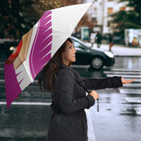 New Zealand Cricket Umbrella Kiwi Birds Haka Dance Pink Fern Sporty Style LT03 - Polynesian Pride