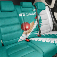 New Zealand Cricket Back Car Seat Cover Kiwi Birds Haka Dance Turquoise Fern Sporty Style LT03 - Polynesian Pride