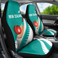 New Zealand Cricket Car Seat Cover Kiwi Birds Haka Dance Turquoise Fern Sporty Style LT03 - Polynesian Pride